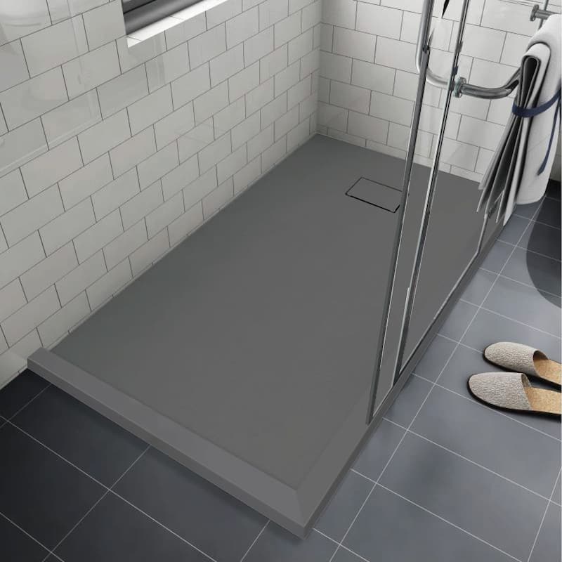 Transolid FZSDTR6336 63" x 36-1/2" Rectangular Shower Base with Double