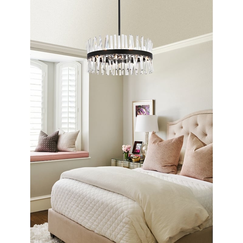 Indigo Home 25 inch crystal round pendant light
