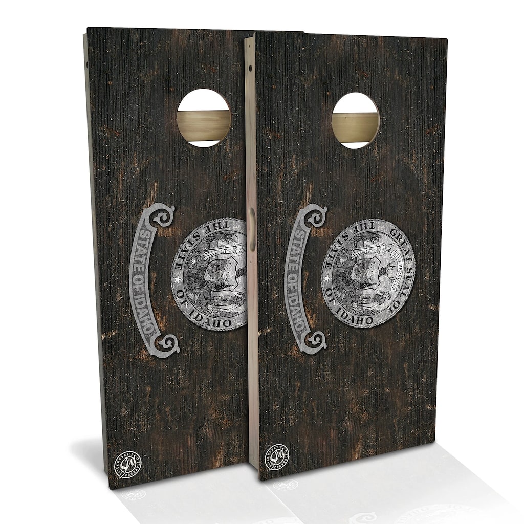 Idaho Flag Vintage Outdoor Cornhole Board Set