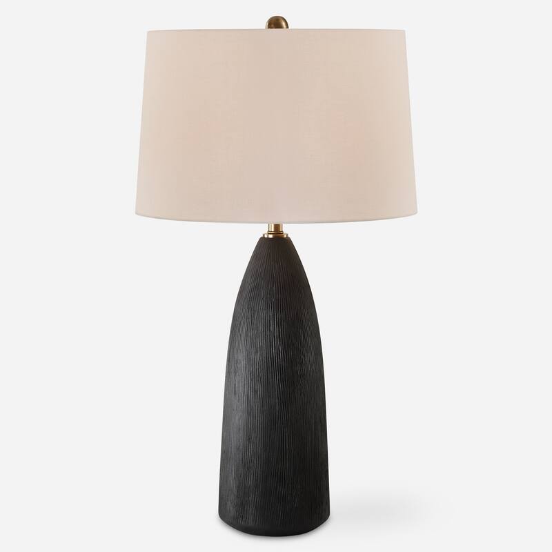 Uttermost Jett Black Table Lamp - 35'' H X 19'' W X 19'' D