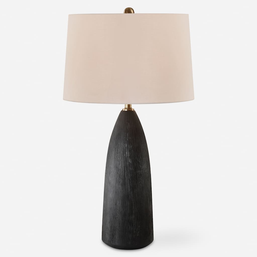 Uttermost Jett Black Table Lamp - 35'' H X 19'' W X 19'' D
