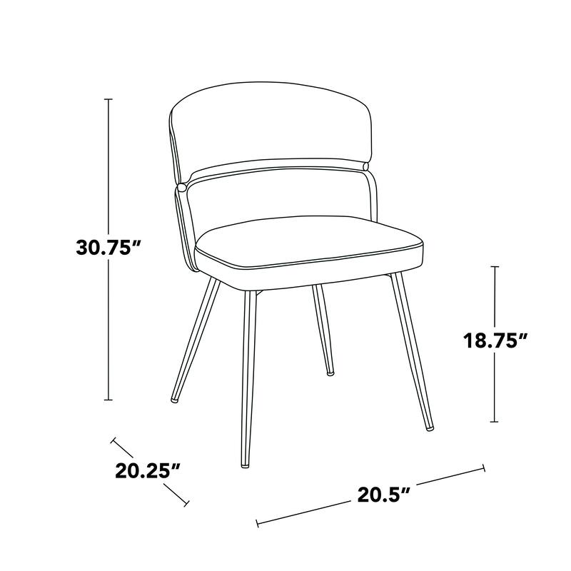 Silver Orchid Canary-Lena Gold 5-Piece Dining Set