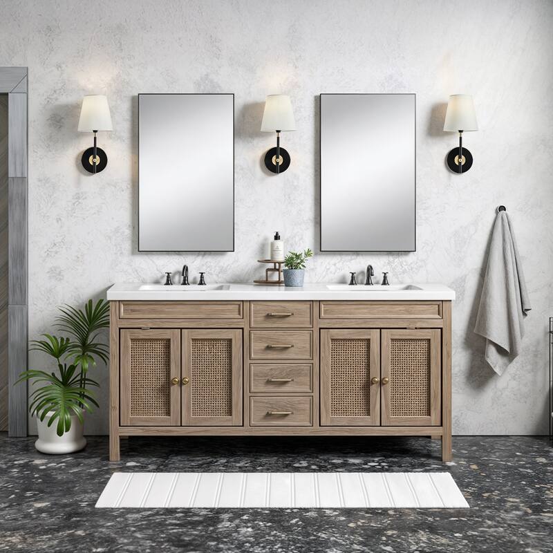 1-Light Dimmable Wallchiere Plug-in Armed Wall Sconce Vanity Light