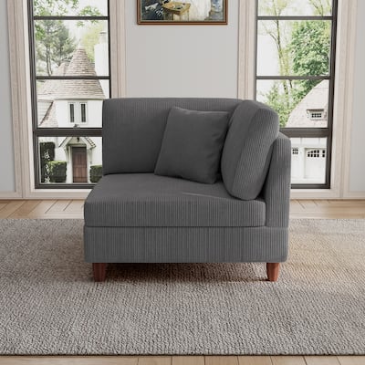 Modular Corduroy Armchair Sofa Accent Chair