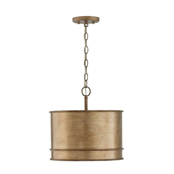 slide 2 of 7, Nole 1-light Mystic Luster Convertible Pendant/ Semi-Flush Mount
