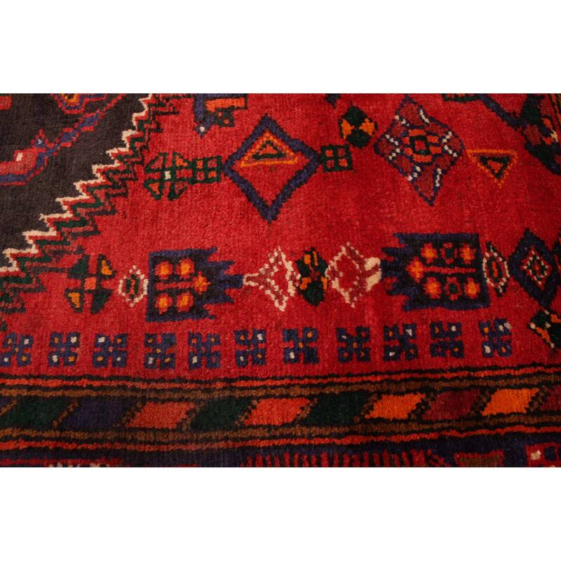 ECARPETGALLERY Hand-knotted Andelz Red Wool Rug - 4'3 x 8'2