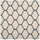 preview thumbnail 29 of 164, SAFAVIEH Hudson Shag Ogee Trellis 2-inch Thick Area Rug 3' Square - Ivory/Steel Blue - Square