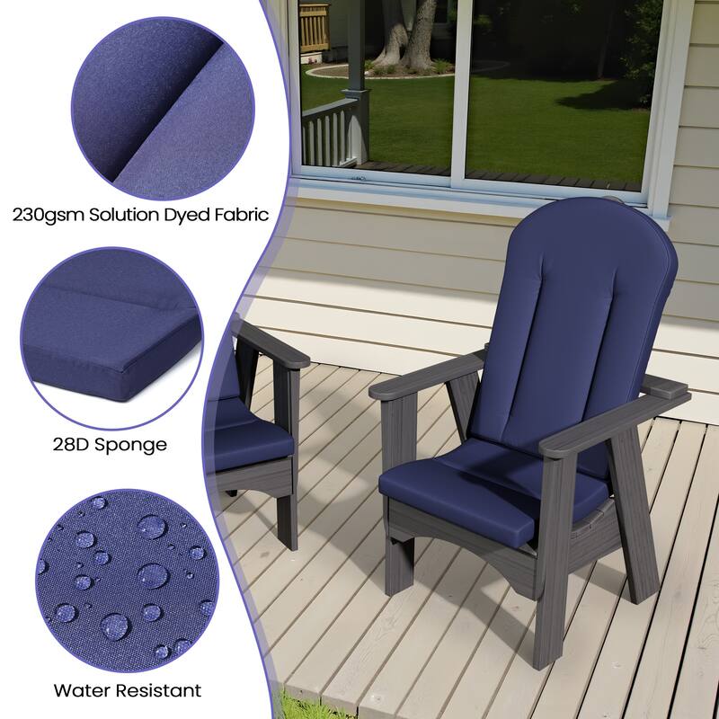 Pellebant Outdoor Adirondack Chairs Cushion High Back