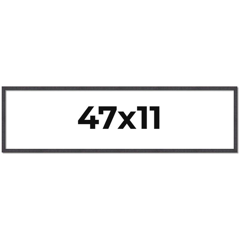 47x11 Frame Brown Picture Frame - Complete Modern Photo Frame Includes