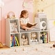 preview thumbnail 2 of 8, Gymax 40''Kids Bookshelf w/Reading Nook 6 Storage Cubbies & Seat