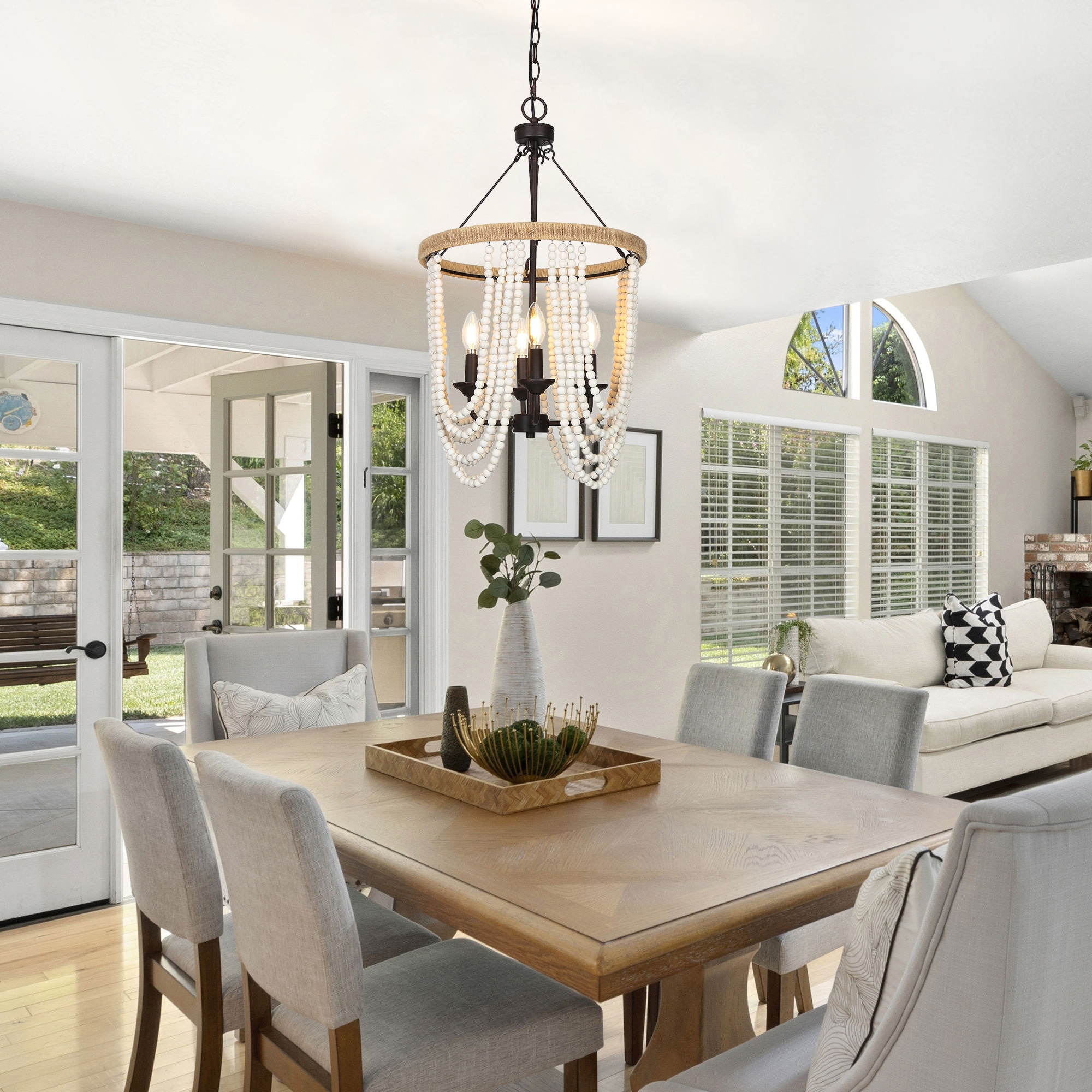 Coastal farmhouse chandelier sales
