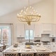 preview thumbnail 7 of 16, Gold Chandelier Modern Farmhouse Pendant Lighting for Dining Room Foyer Entryway
