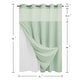 preview thumbnail 95 of 111, No Hook Waffle Weave Shower Curtain with Snap-in Liner