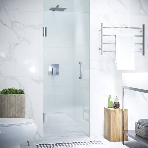ANZZI Passion Polished Chrome 30" x 72" Frameless Hinged Shower Door