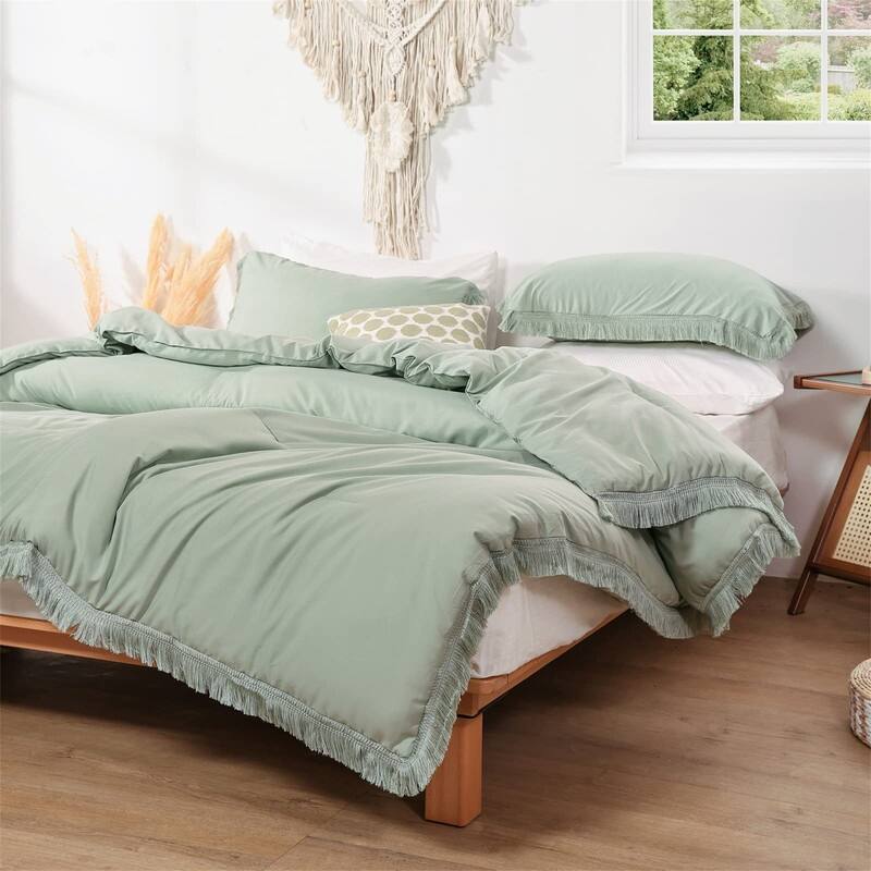 Tassel Boho Bohemian Comforter Set 3Pcs On Sale Bed Bath & Beyond