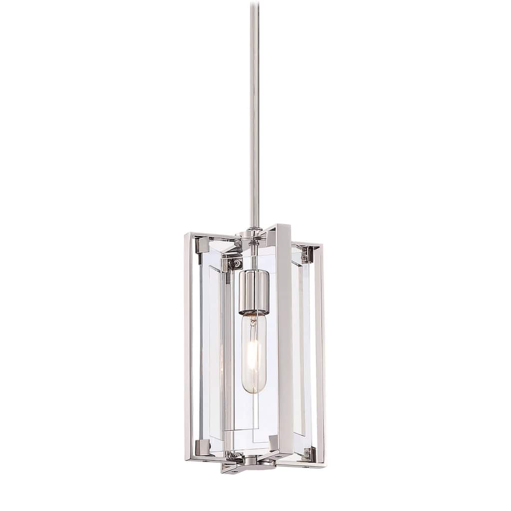 Kovacs 1 Light Mini Pendant from the Crystal Clear Collection