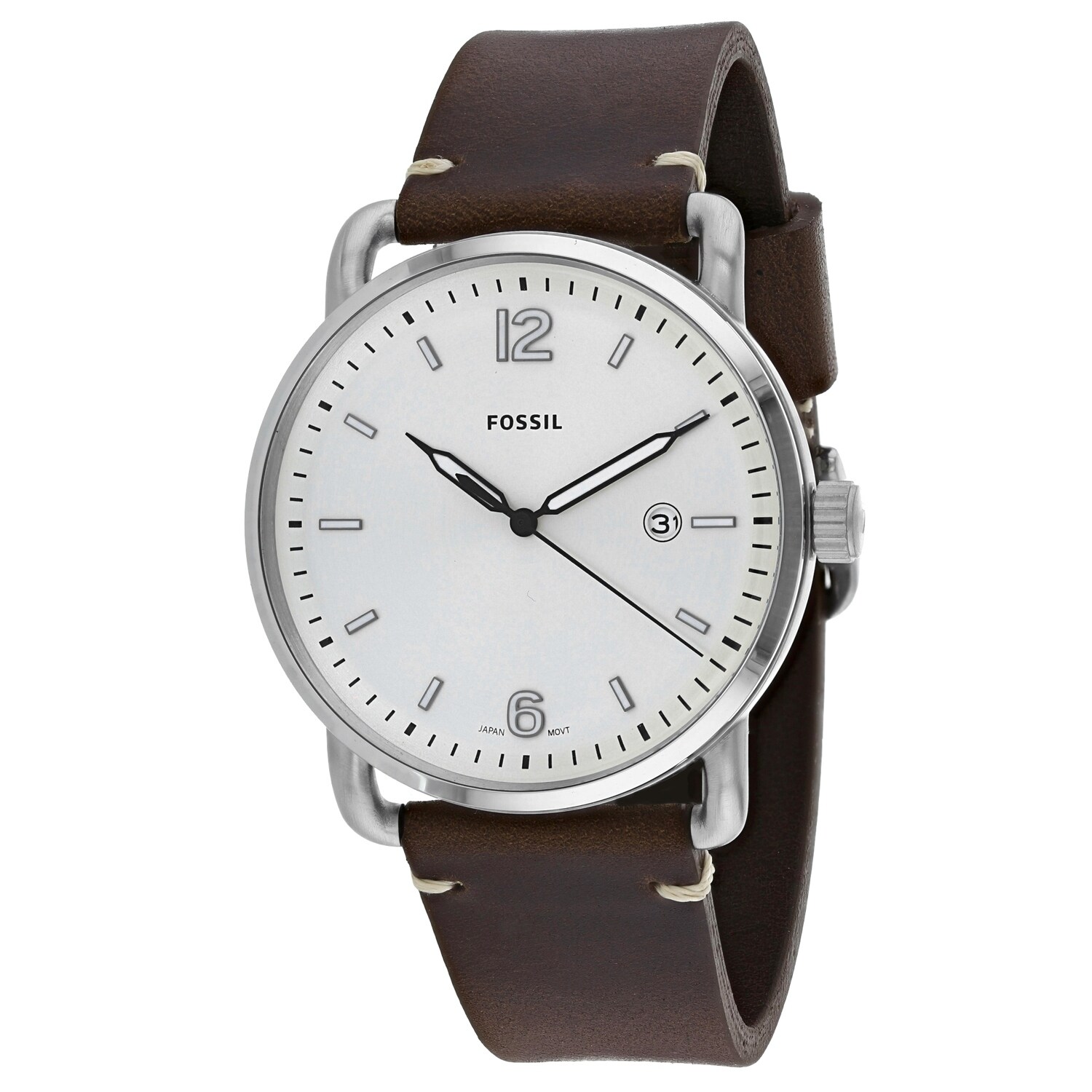 fossil commuter black