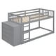 preview thumbnail 8 of 35, Wood Bunk Bed with 4 Drawers and 3 Shelves