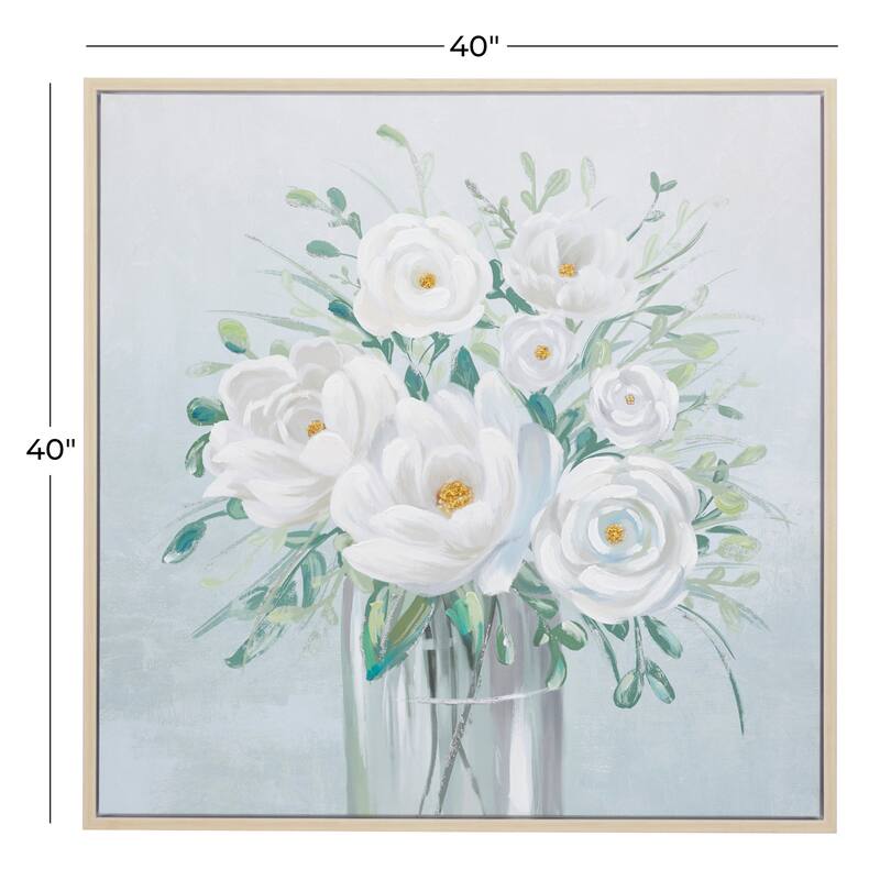 White Polystone French Country Framed Wall Art