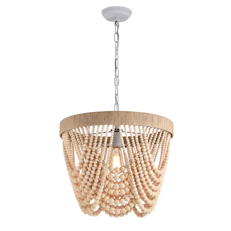 Elli 18 Inch Chandelier Bohemian Beads Pendant 1-Light