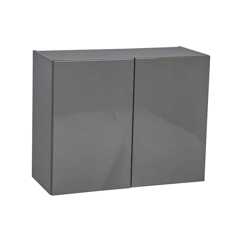 24" x 24" Wall Cabinet-Double Door-Grey - 24 x 24 x 12 - Grey