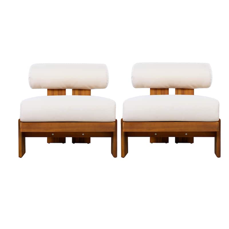 Christopher Knight Home - Set of 2 Modern Outdoor Patio Club Chair with Water-Resistant Cushions