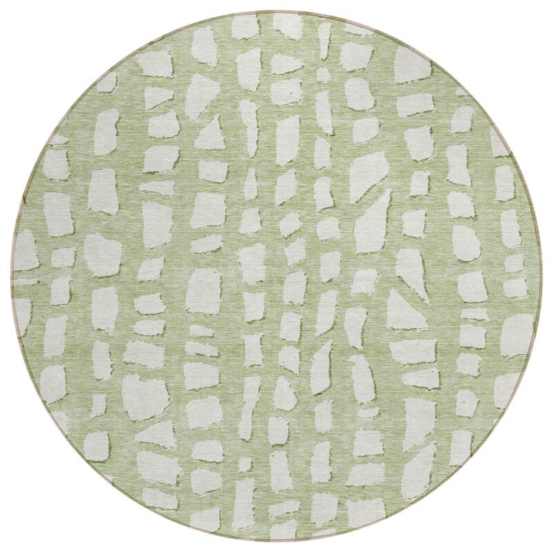 Machine Washable Indoor/ Outdoor Chantille Modern Abstract Rug