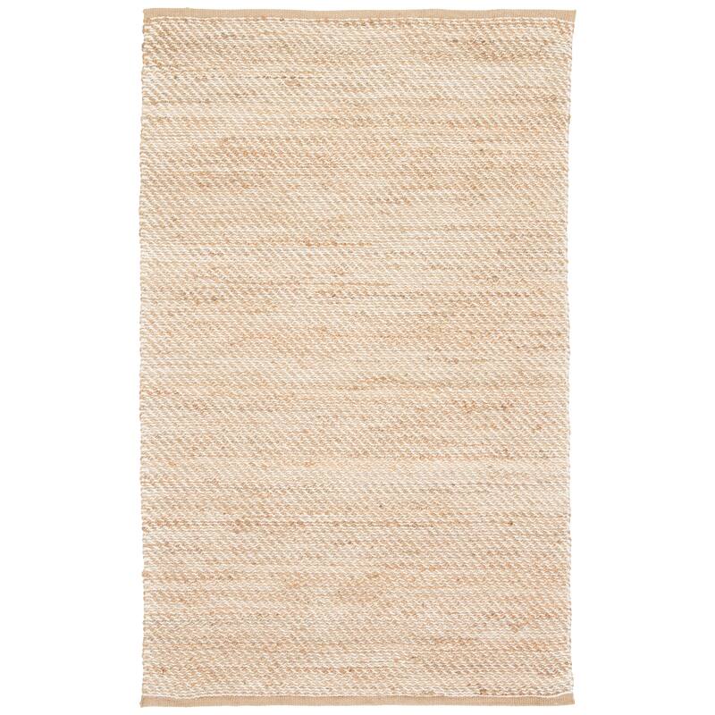 Travers Natural Solid Area Rug - 2'6" x 4' - Beige/White - Rectangle