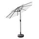preview thumbnail 56 of 69, Lopes 9-foot Patio Umbrella with Bronze Finish Base Weight Stand Included