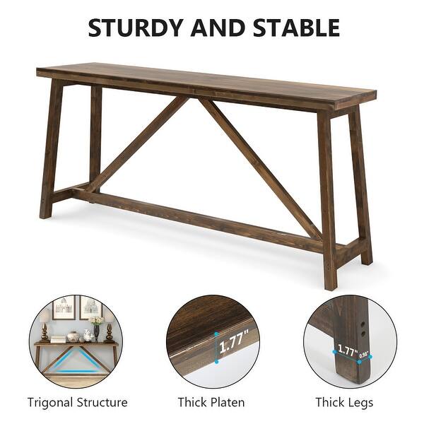 Extra Long Sofa Table Solid Wood Behind The Sofa Table On Sale Overstock 30115198
