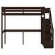 preview thumbnail 5 of 11, Modern Twin Size Loft Bed With Storage Staircase And Built-in Desk,Space-saving Functionality,For Bedroom