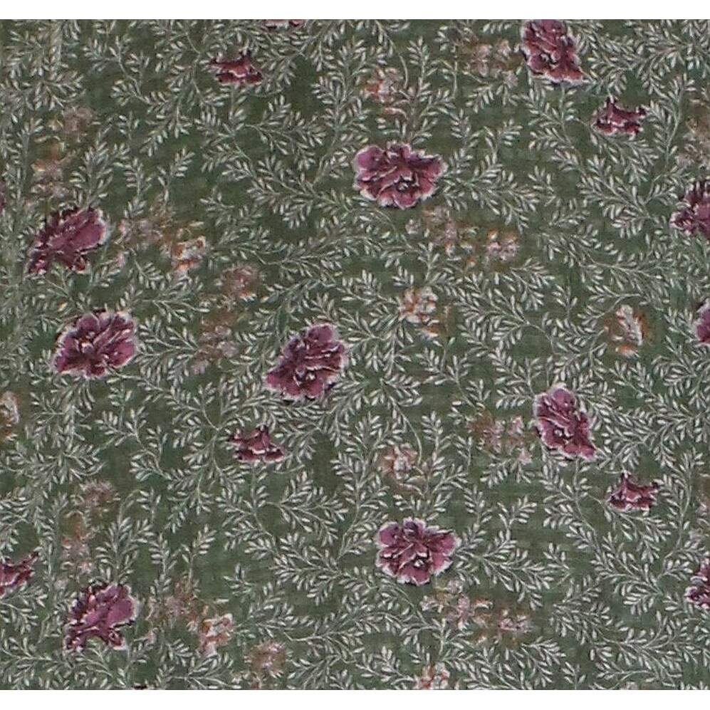 nordstrom green floral dress