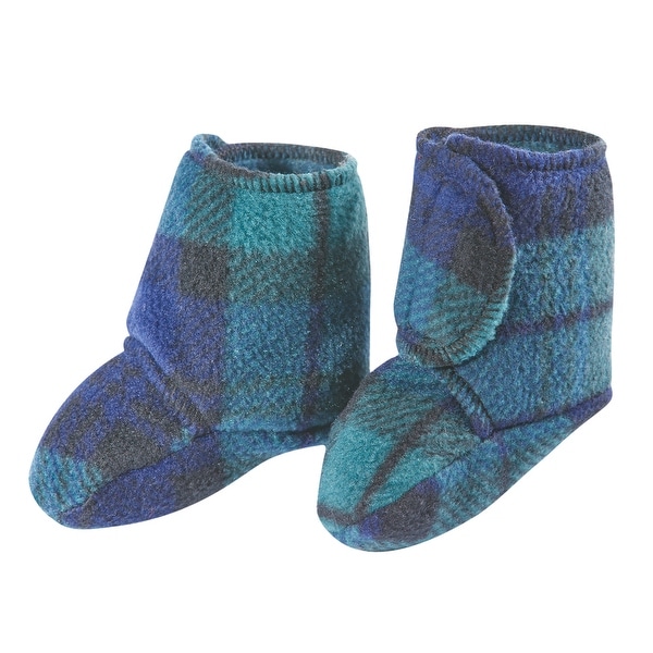 tartan baby booties