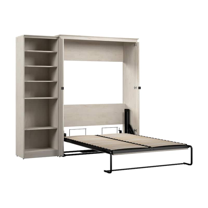 Key West Full Murphy Bed with Closet Organizer (88W) by Bestar