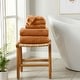 preview thumbnail 61 of 193, Linery & Co. Cotton Diamond Waffle Texture Bath Towels. 6 Piece Set - Copper
