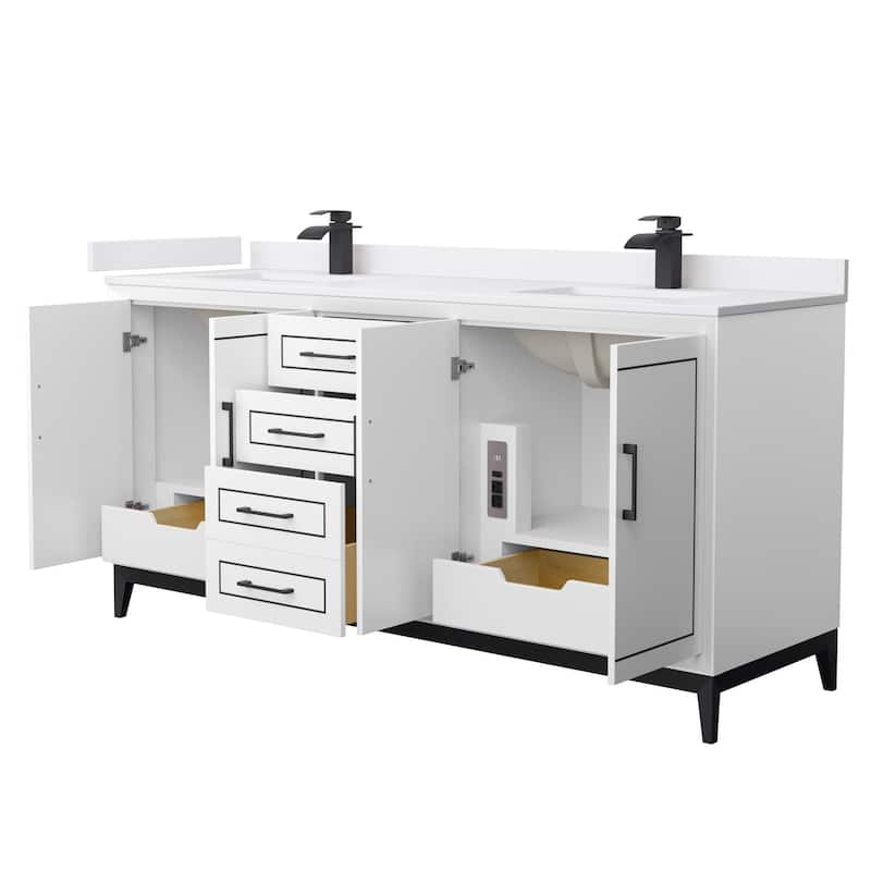Wyndham Collection WCH515172D-VCA-UNSMXX Marlena 72" Free Standing