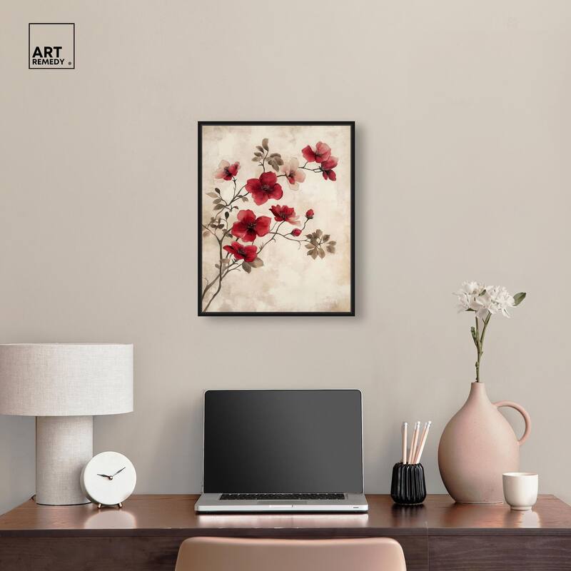 Cherry Bloom Canvas by Art Remedy