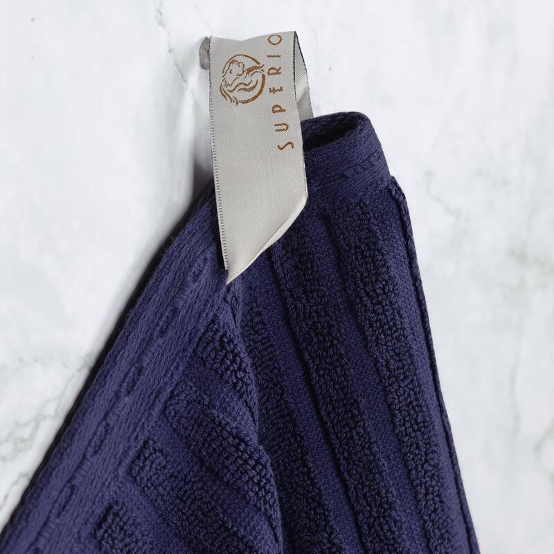 Superior Ribbed Cotton Absorbent Heavyweight Bath Towel Set