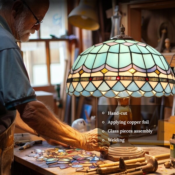Tiffany style standard lamp shade on sale