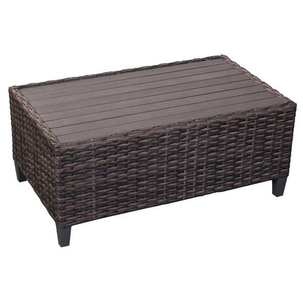 wicker small bench
