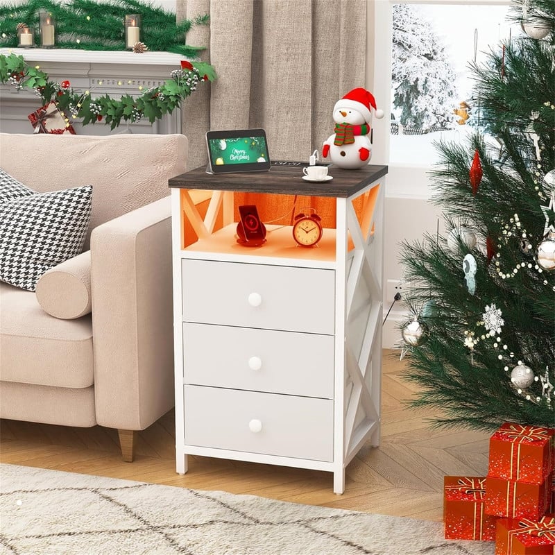 Nightstand with Charging Station