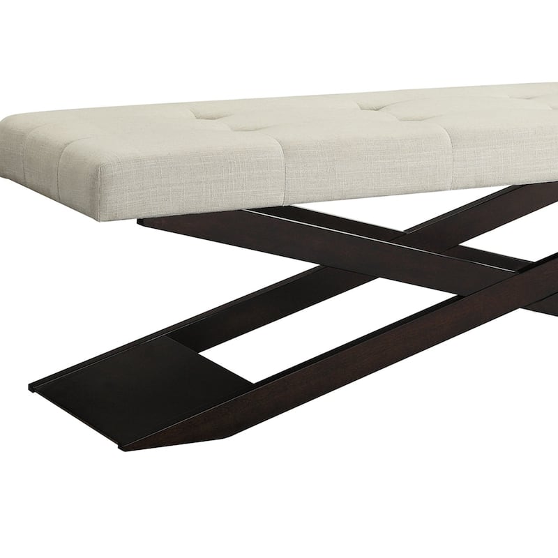 Bosworth 48" Wood X-Base Bench by iNSPIRE Q Classic