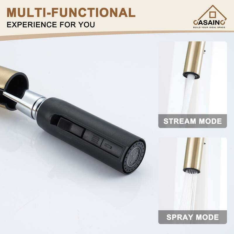 Single Handle Pull Down Sprayer Kitchen Faucet
