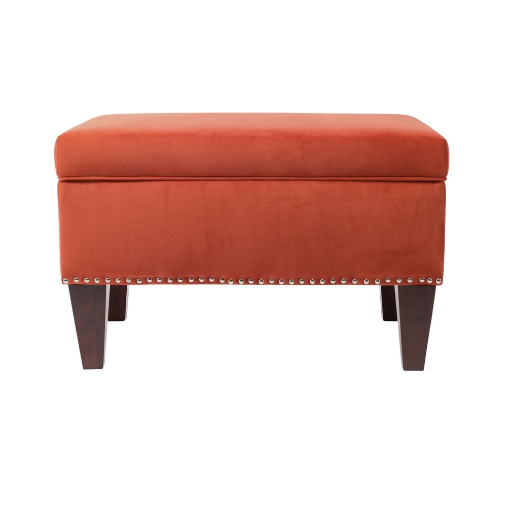 Transitional Brooklyn Upholstered Home Décor Storage Bench