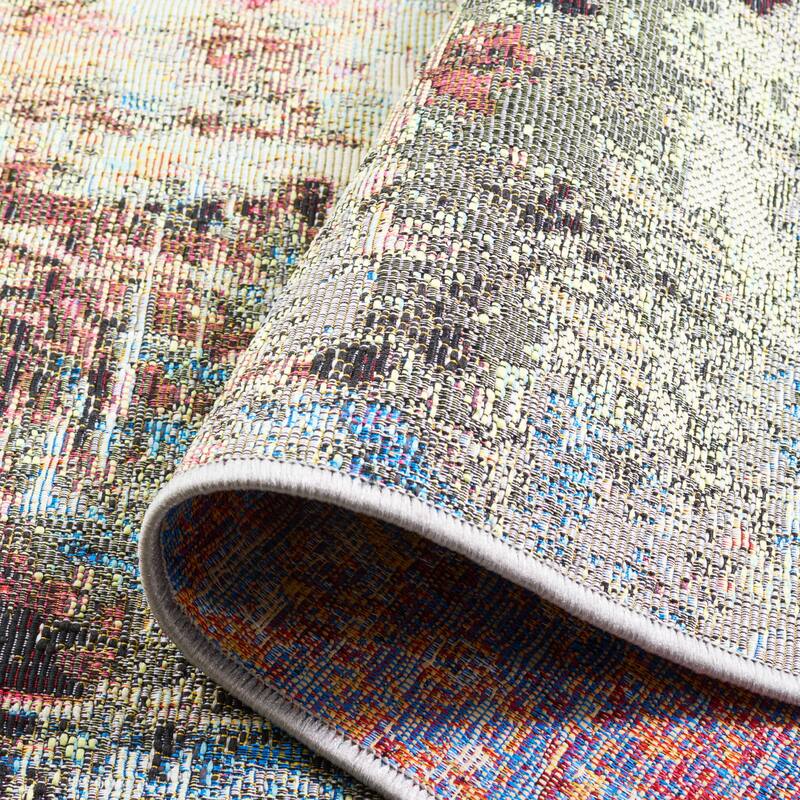 SAFAVIEH Barbados Merje Modern Waterproof Patio Backyard Rug