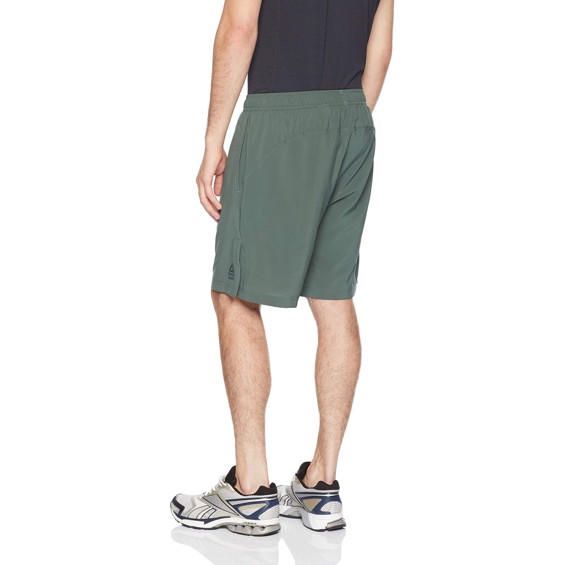 Shop Reebok Mens Shorts Forest Green Size Medium M Basketball Pull