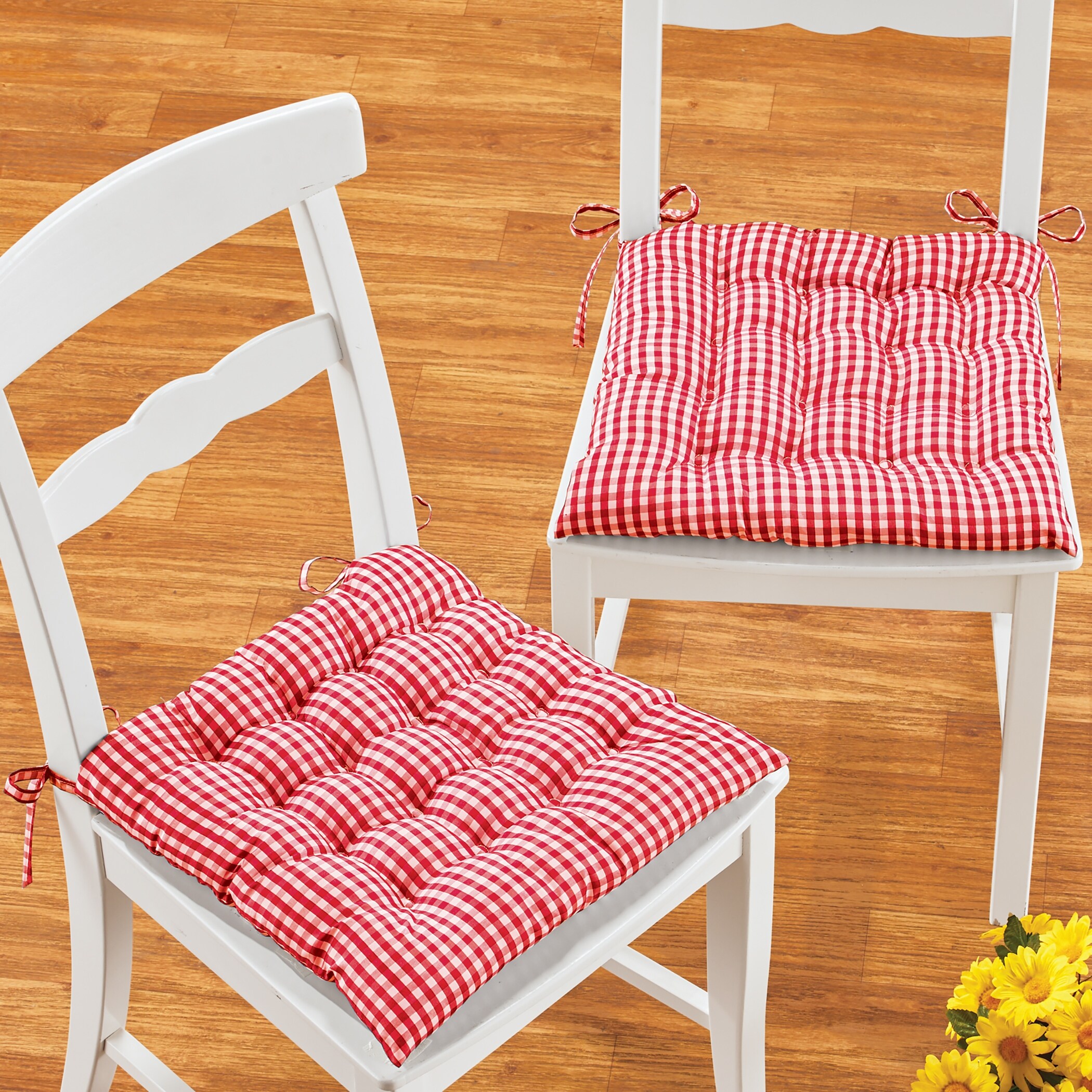 Gingham dining chair discount covers