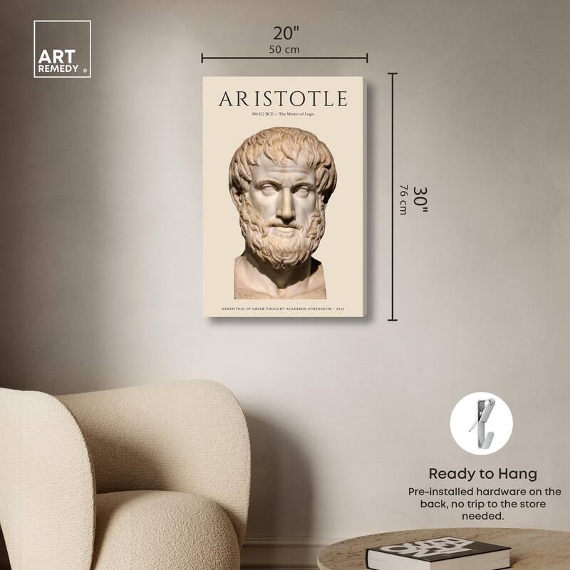 Greek Thinker Canvas by Art Remedy, Gallery Wrapped