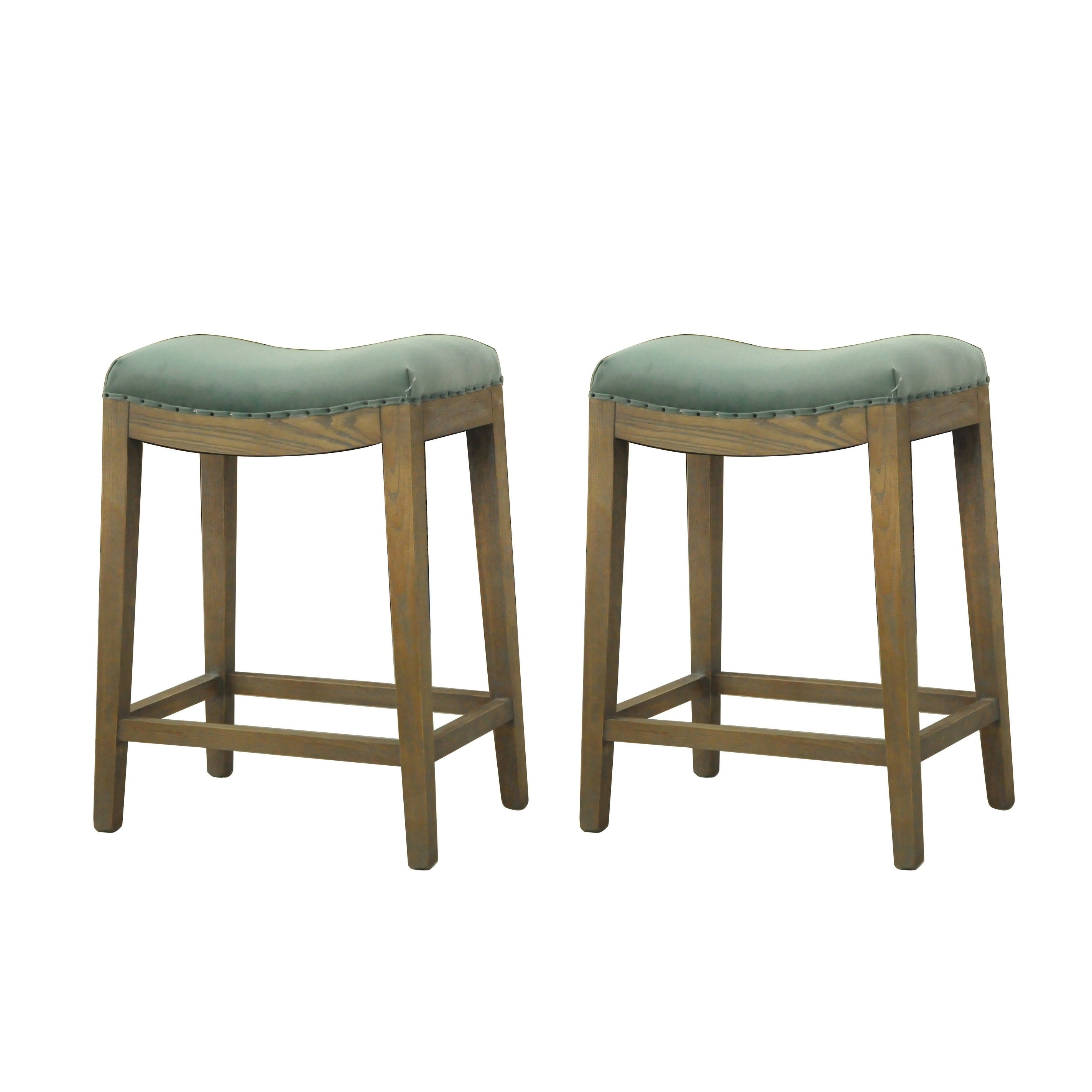 Shop Carbon Loft Batson Blue Velvet French Style Bar Stool Set Of 2 On Sale Overstock 30378137