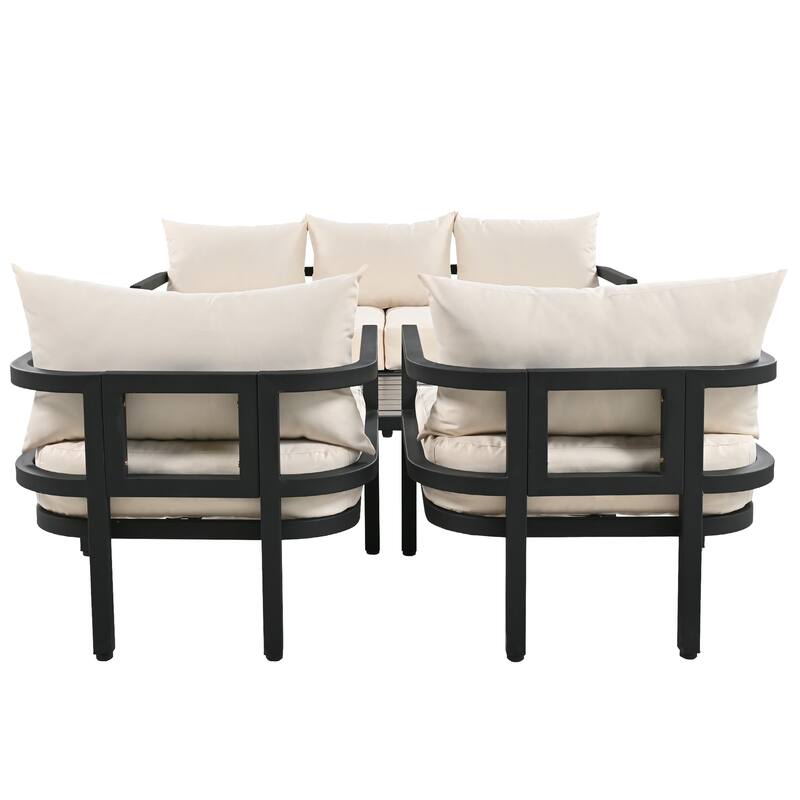 Multi-person Outdoor Steel Sofa Set